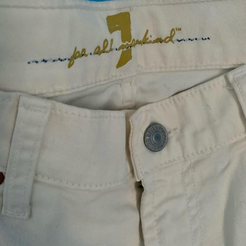 7 For All Mankind White Bootcut Jeans Size 30 - Picture 3 of 7